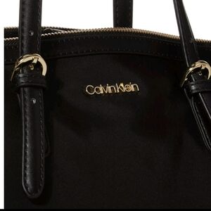 Calvin Klein Black Tote with Gold Accents